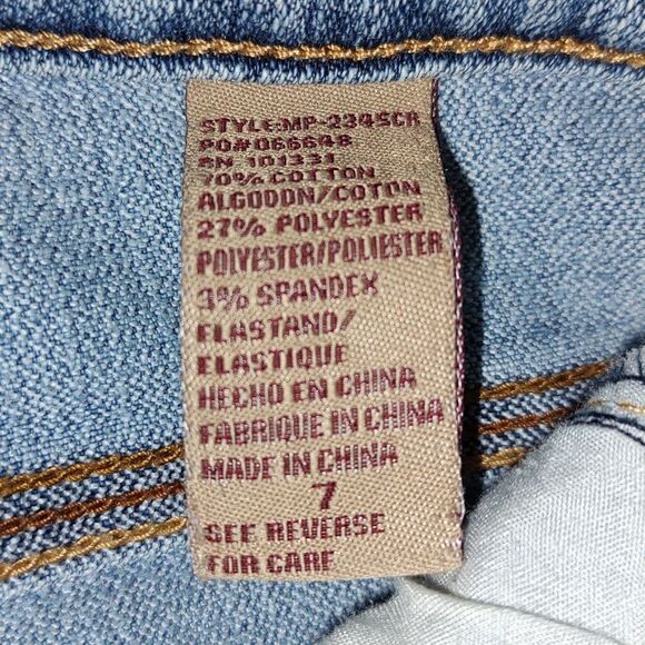 Refuge light washed cropped denim capris Sz 7 - Picture 6 of 6